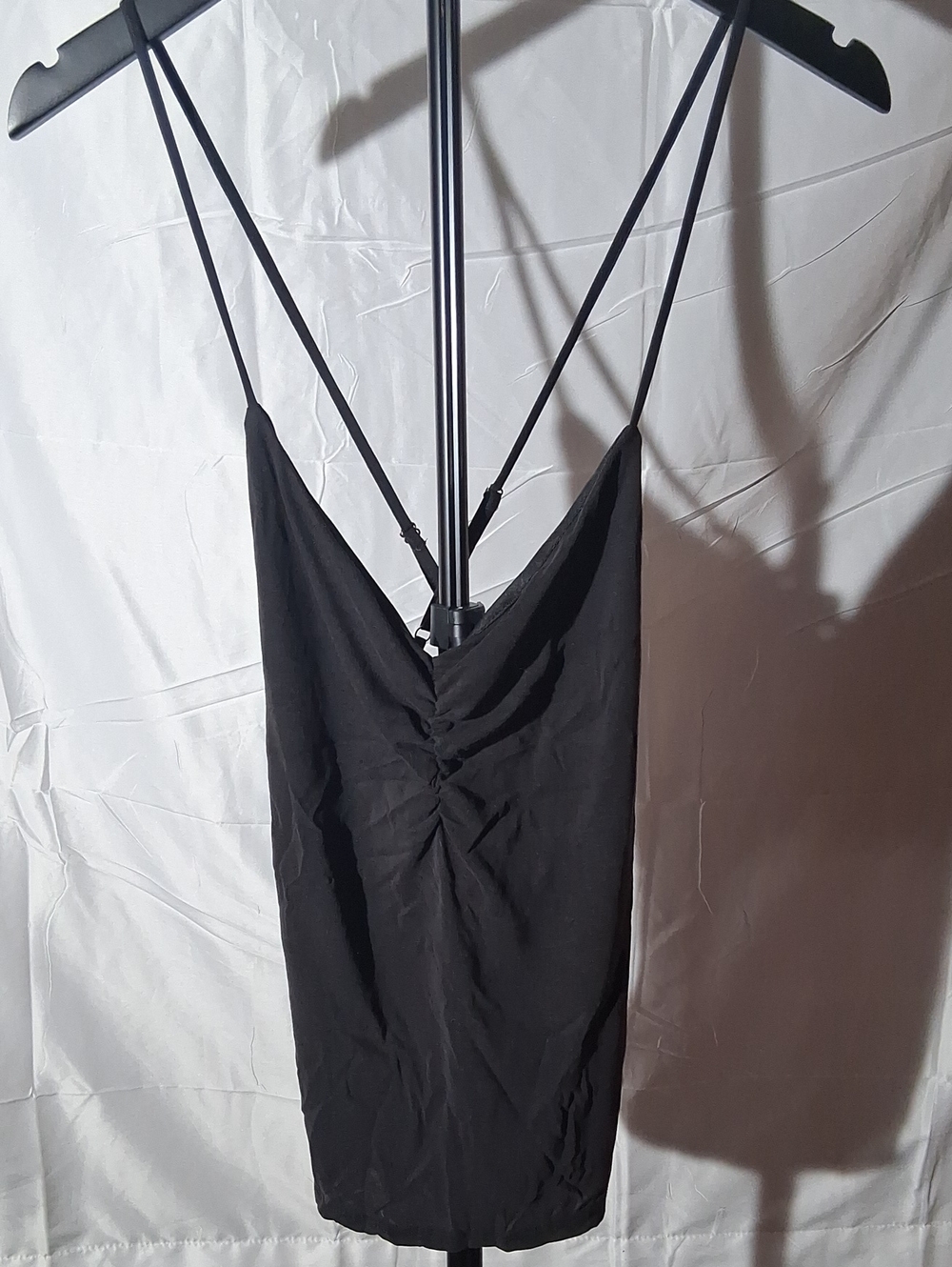 Lulu's Black Spaghetti Strap tank top with V-Back